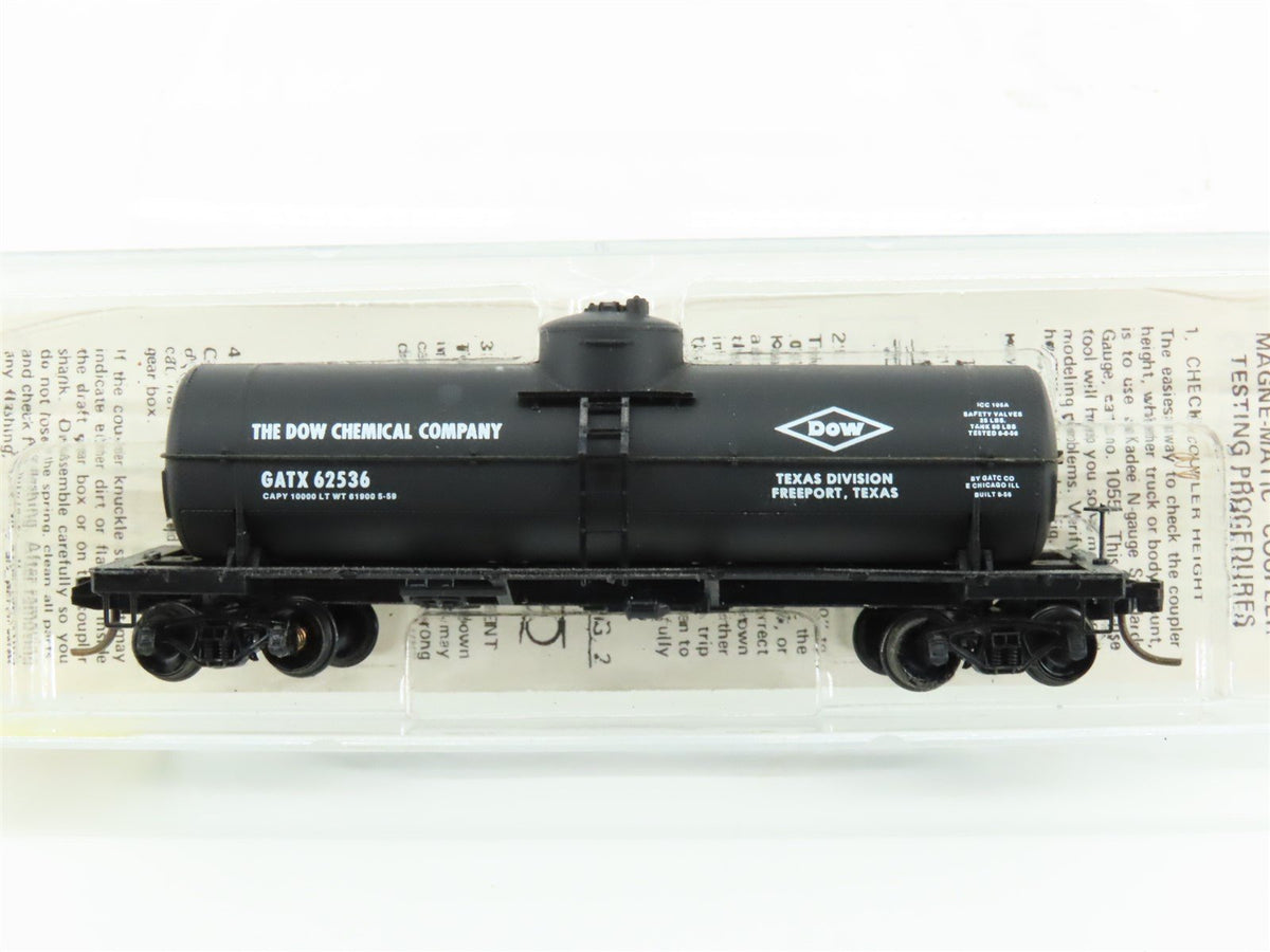 N Scale Kadee Micro-Trains MTL 65100 GATX Dow Chemical 39&#39; Tank Car #62536