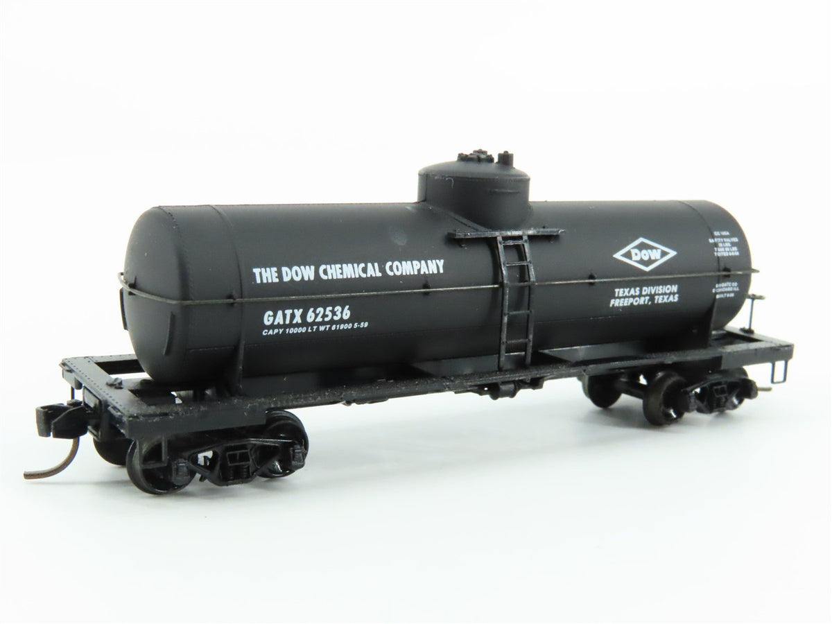 N Scale Kadee Micro-Trains MTL 65100 GATX Dow Chemical 39&#39; Tank Car #62536