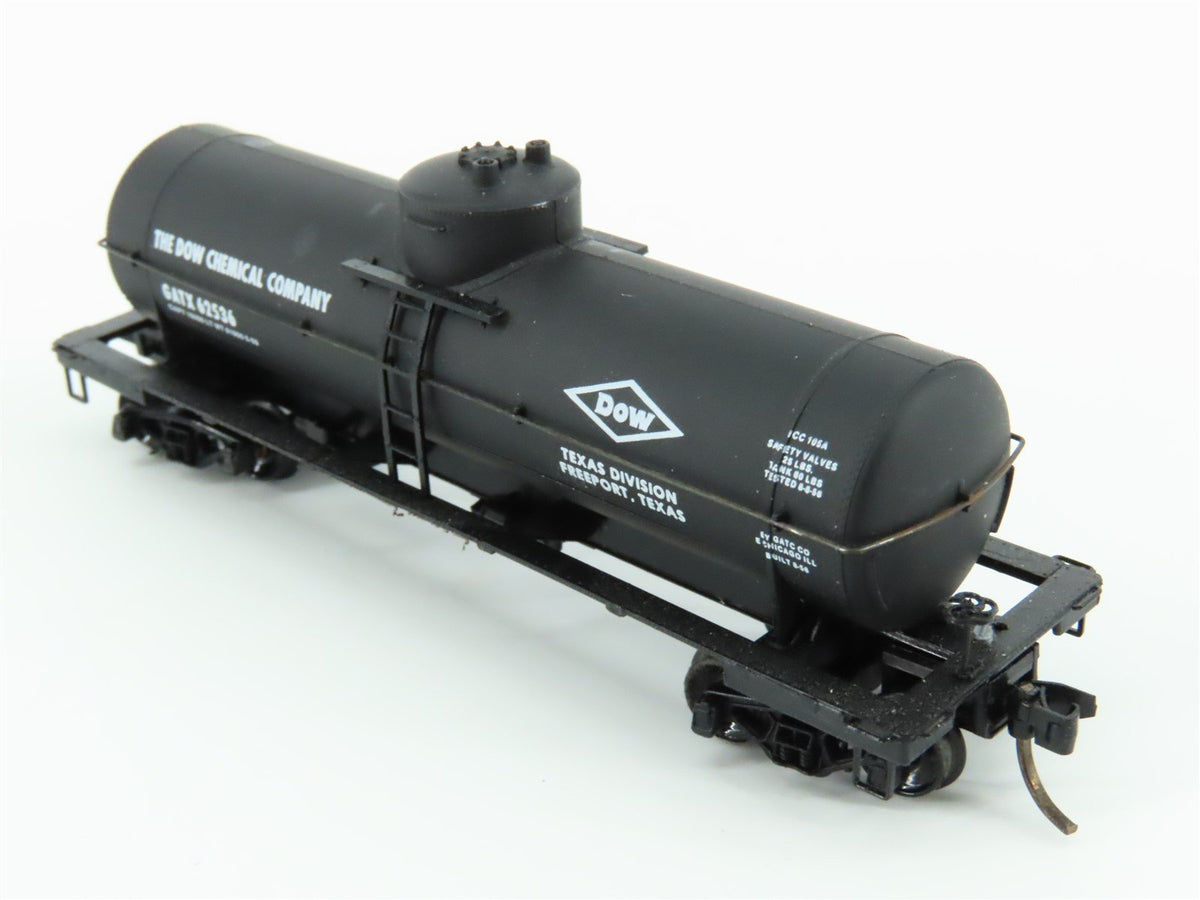 N Scale Kadee Micro-Trains MTL 65100 GATX Dow Chemical 39&#39; Tank Car #62536