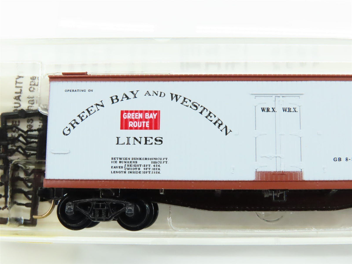 N Scale Kadee Micro-Trains MTL 49310 WRX Green Bay Route 40&#39; Wood Reefer #9243