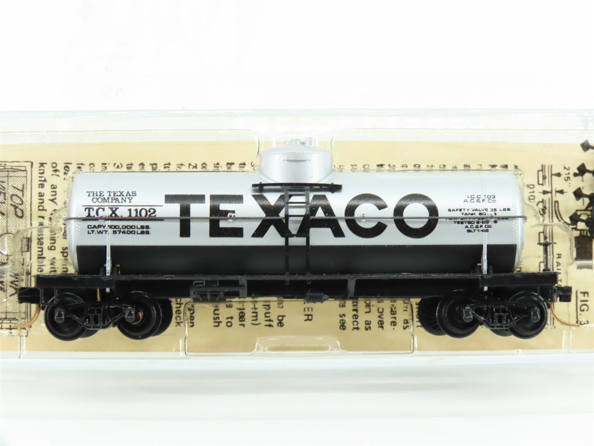 N Scale Kadee Micro-Trains MTL 65072 TCX Texaco 39&#39; Single Dome Tank Car #1102