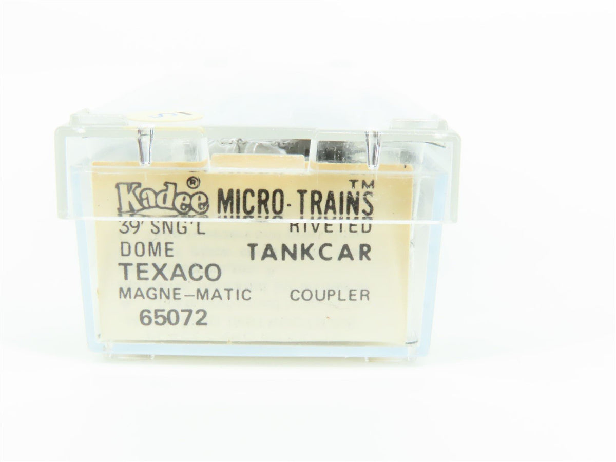 N Scale Kadee Micro-Trains MTL 65072 TCX Texaco 39&#39; Single Dome Tank Car #1102