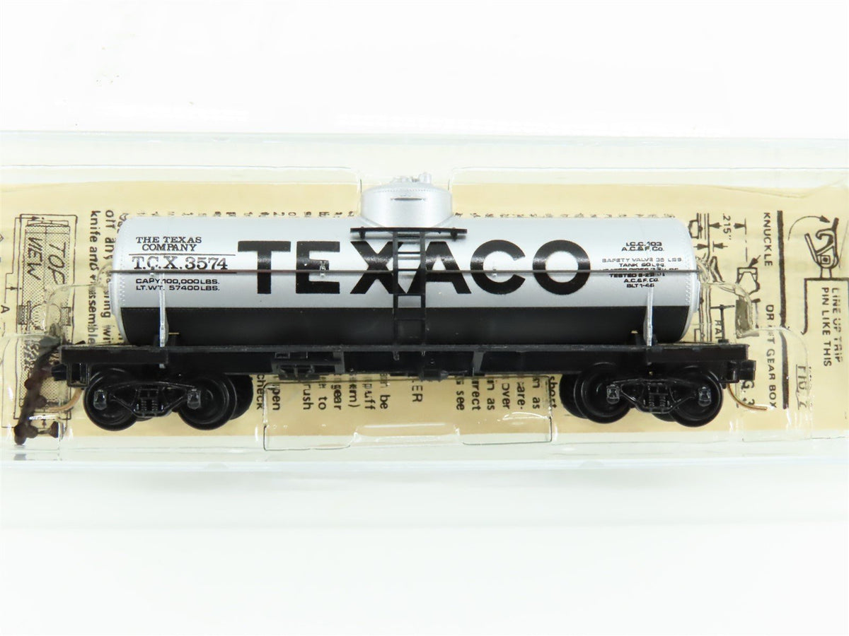 N Scale Kadee Micro-Trains MTL 65072 TCX Texaco 39&#39; Single Dome Tank Car #3574