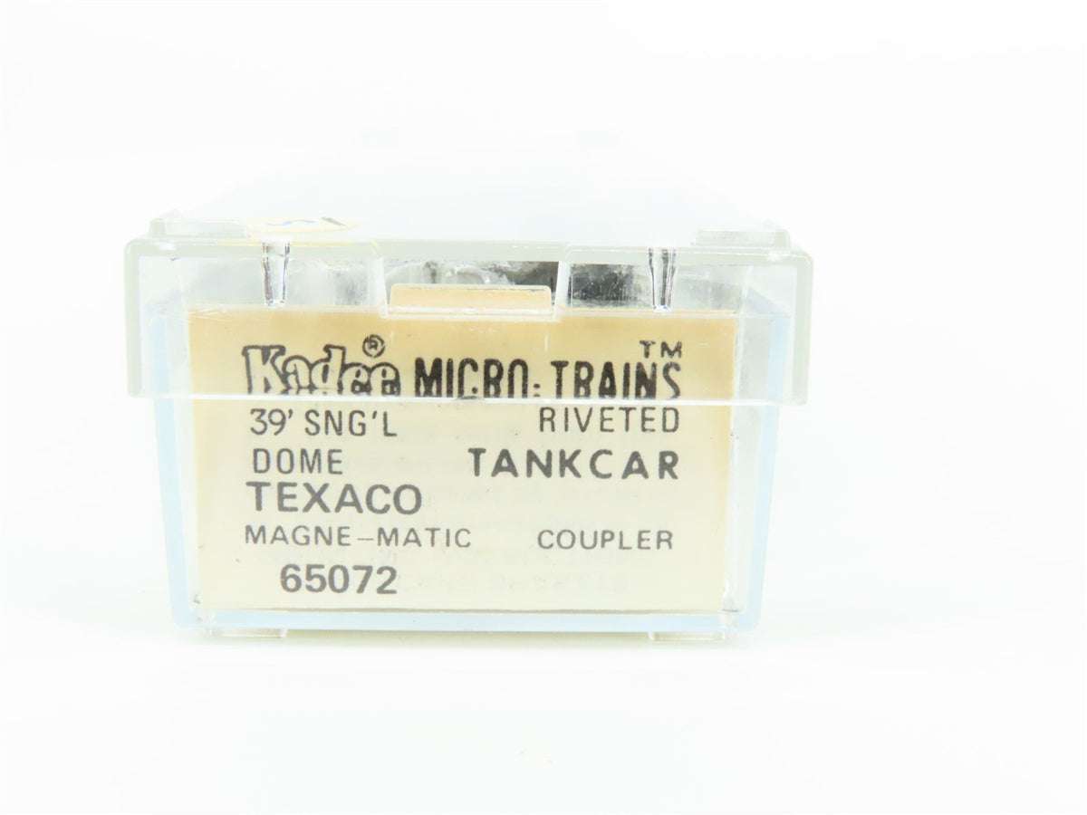 N Scale Kadee Micro-Trains MTL 65072 TCX Texaco 39&#39; Single Dome Tank Car #3574