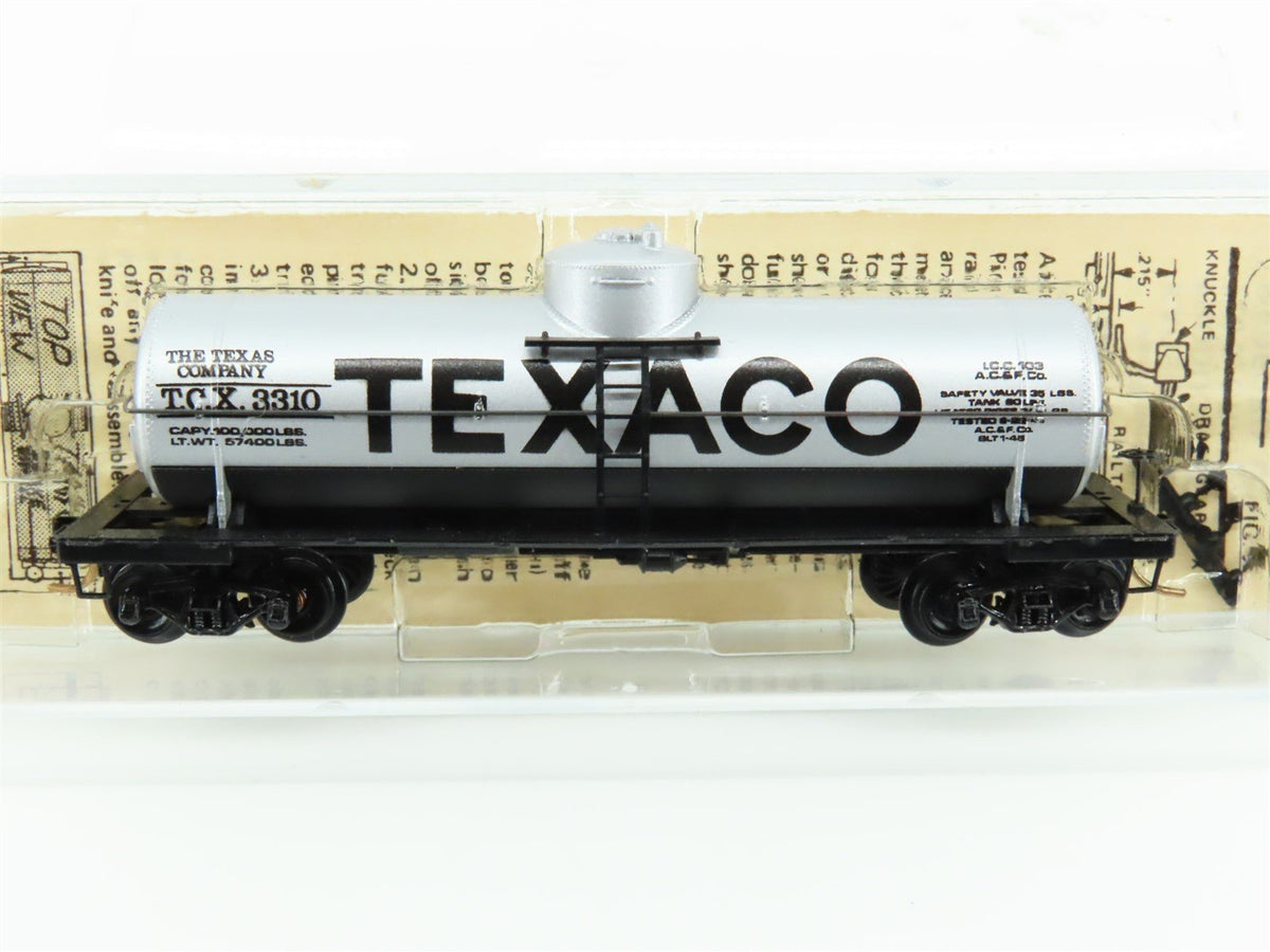 N Scale Kadee Micro-Trains MTL 65072 TCX Texaco 39&#39; Single Dome Tank Car #3310