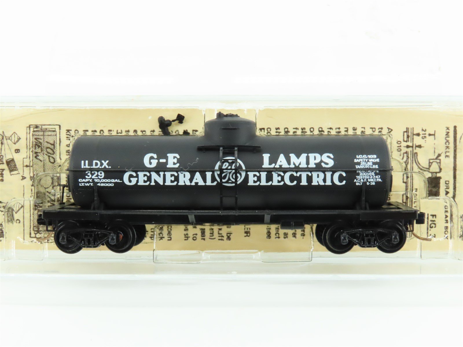 N Scale Kadee Micro-Trains MTL 65080 ILDX GE General Electric 39' Tank Car #329