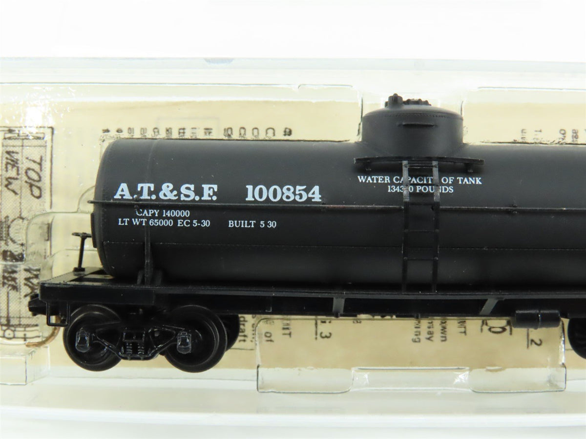 N Scale Kadee Micro-Trains MTL 65012 ATSF Santa Fe Railroad 39&#39; Tank Car #100854