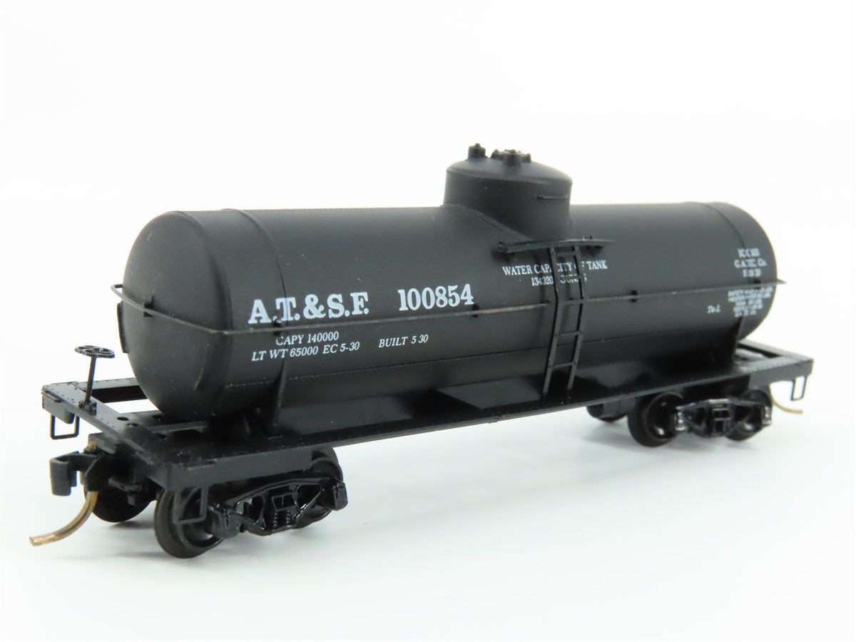 N Scale Kadee Micro-Trains MTL 65012 ATSF Santa Fe Railroad 39&#39; Tank Car #100854