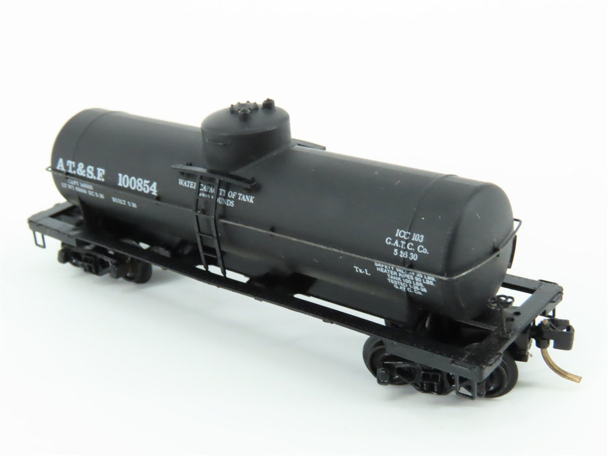 N Scale Kadee Micro-Trains MTL 65012 ATSF Santa Fe Railroad 39&#39; Tank Car #100854