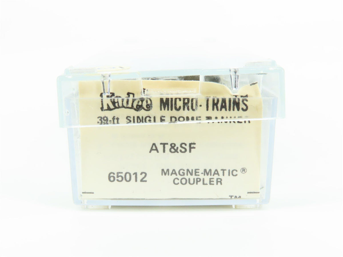 N Scale Kadee Micro-Trains MTL 65012 ATSF Santa Fe Railroad 39&#39; Tank Car #100854