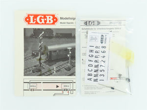 G Scale LGB 5092 Single-Armed Semaphore Main Signal Hp0/Hp1 w/ Disconnect Tracks