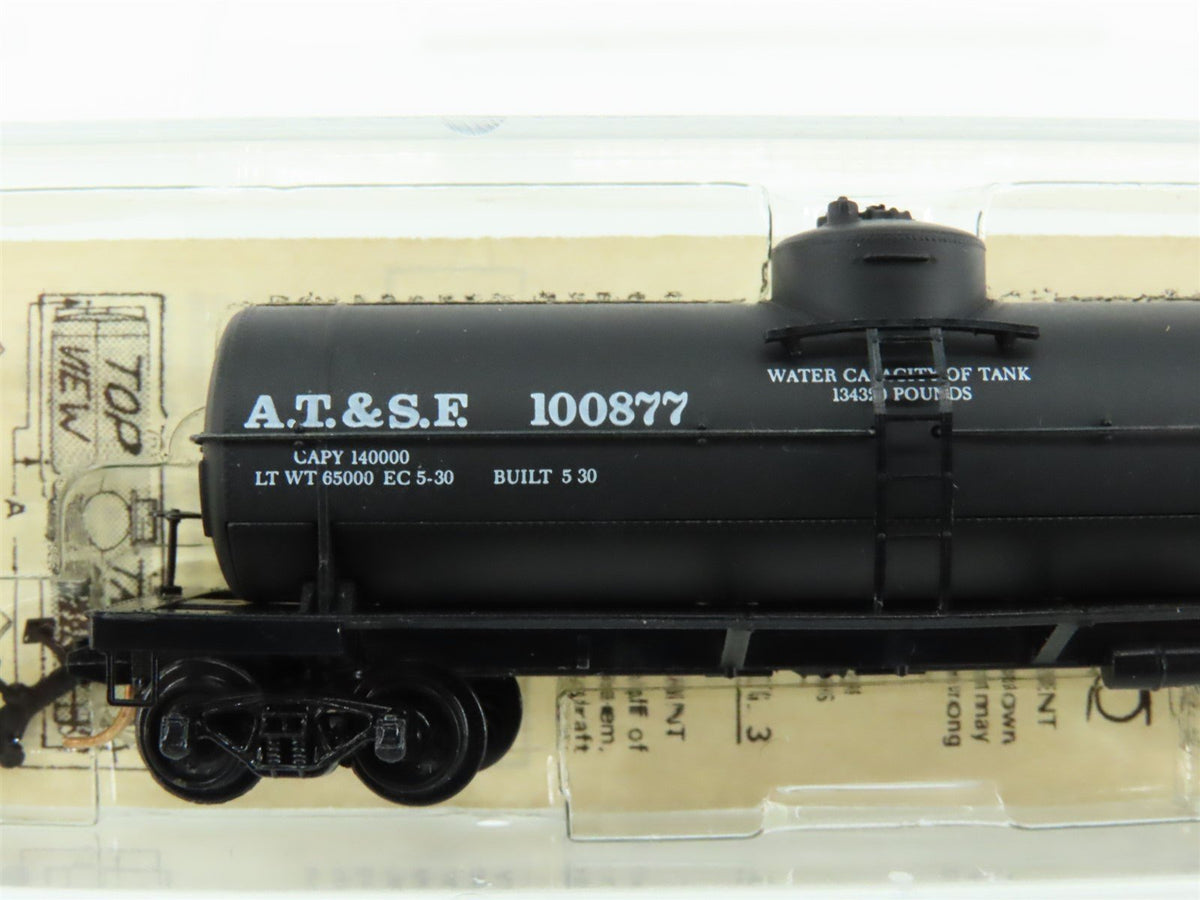 N Scale Kadee Micro-Trains MTL 65012 ATSF Santa Fe Railroad 39&#39; Tank Car #100877