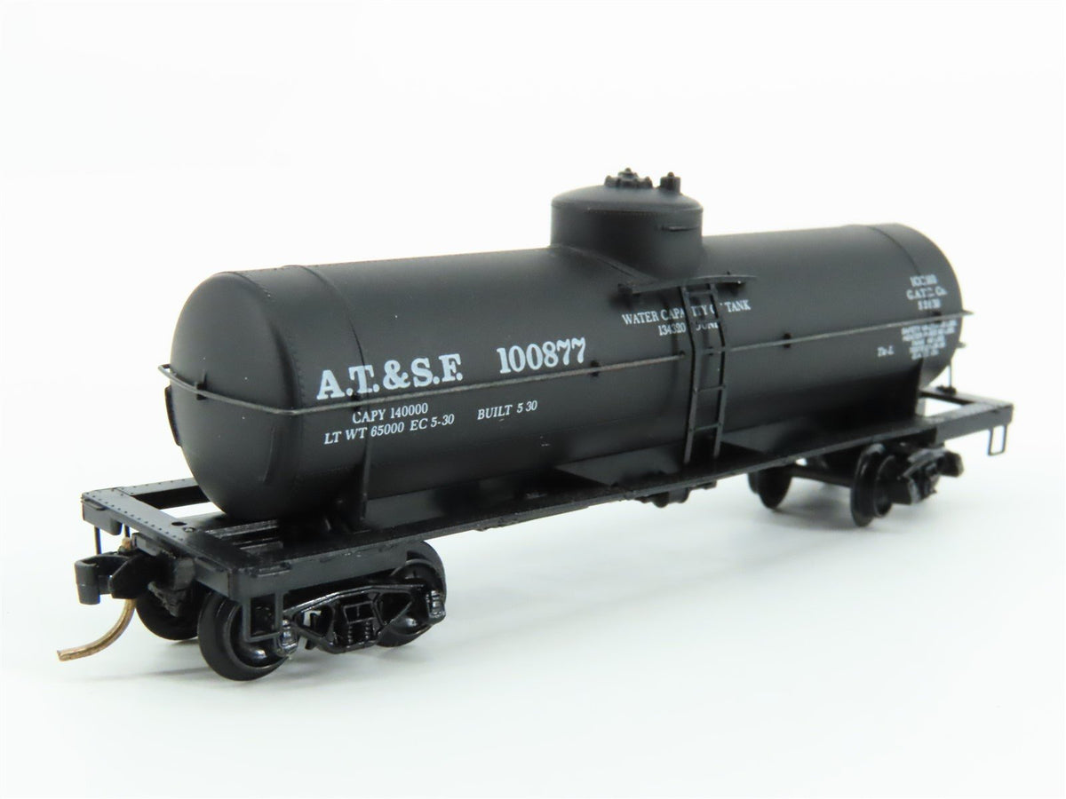 N Scale Kadee Micro-Trains MTL 65012 ATSF Santa Fe Railroad 39&#39; Tank Car #100877