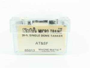 N Scale Kadee Micro-Trains MTL 65012 ATSF Santa Fe Railroad 39' Tank Car #100877