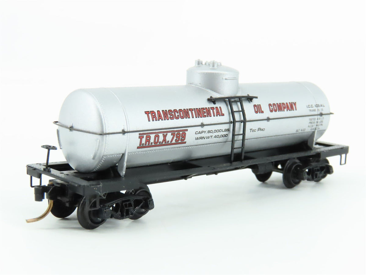 N Scale Kadee Micro-Trains MTL 65050 TROX Transcontinental Oil 39&#39; Tank Car #799