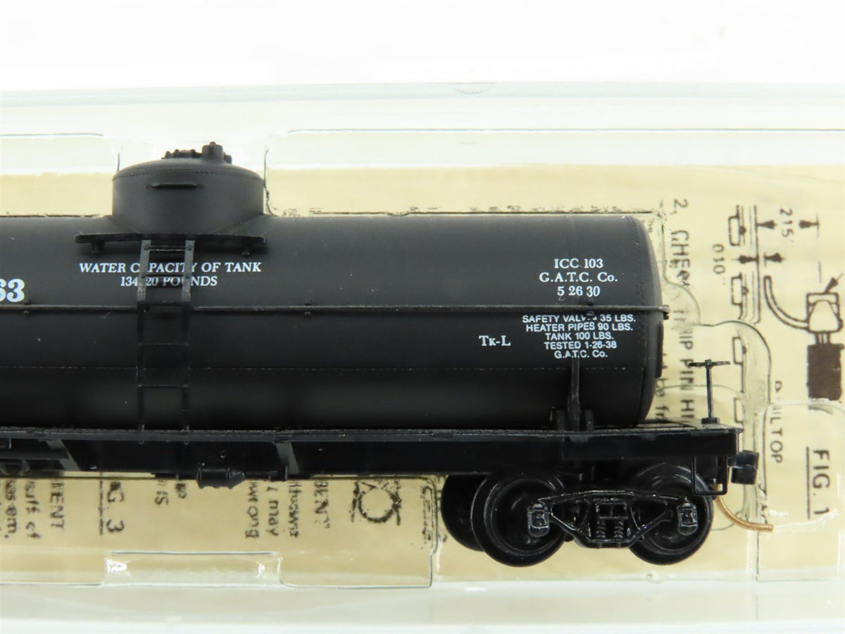 N Scale Kadee Micro-Trains MTL 65012 ATSF Santa Fe Railroad 39&#39; Tank Car #100863