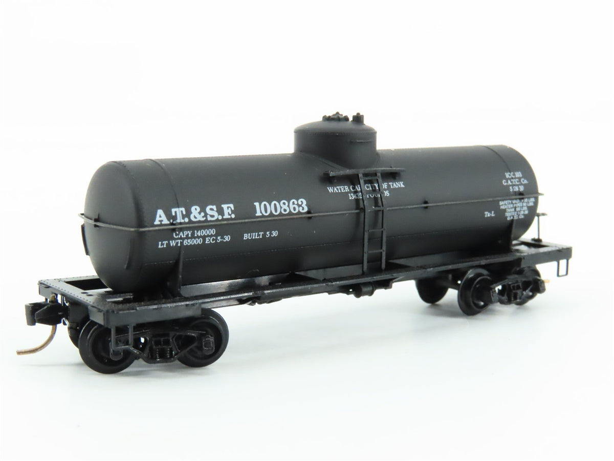 N Scale Kadee Micro-Trains MTL 65012 ATSF Santa Fe Railroad 39&#39; Tank Car #100863