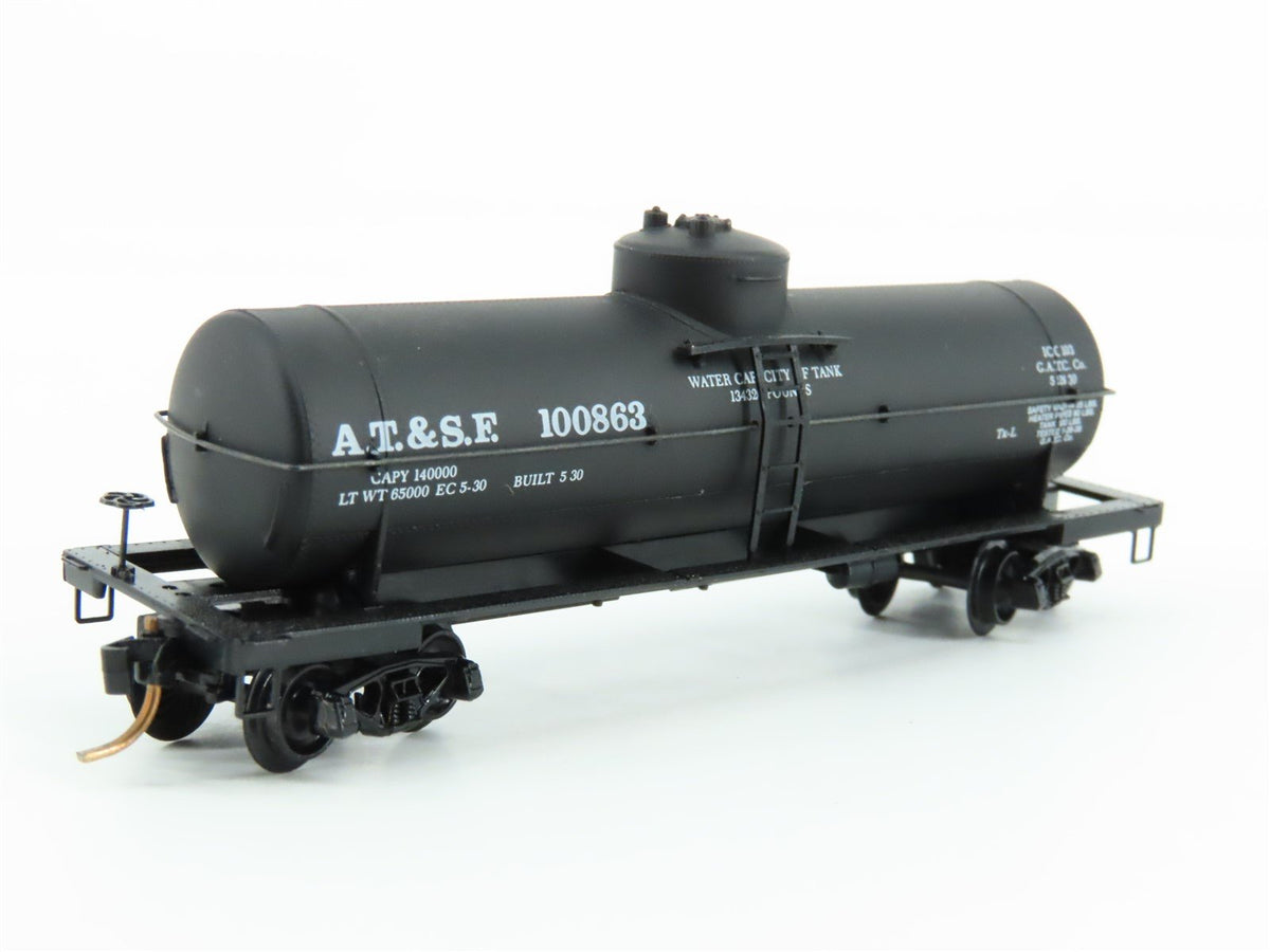 N Scale Kadee Micro-Trains MTL 65012 ATSF Santa Fe Railroad 39&#39; Tank Car #100863