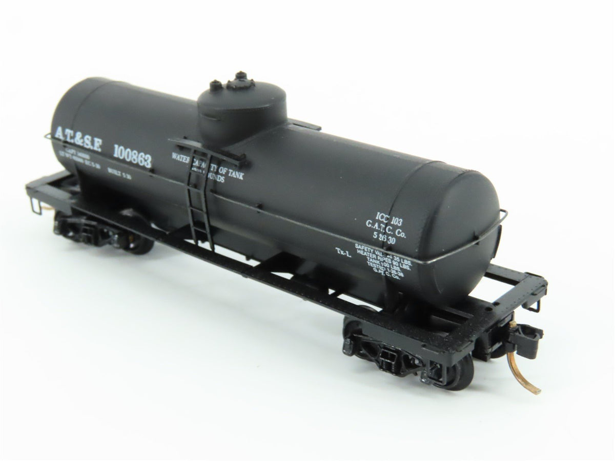 N Scale Kadee Micro-Trains MTL 65012 ATSF Santa Fe Railroad 39&#39; Tank Car #100863