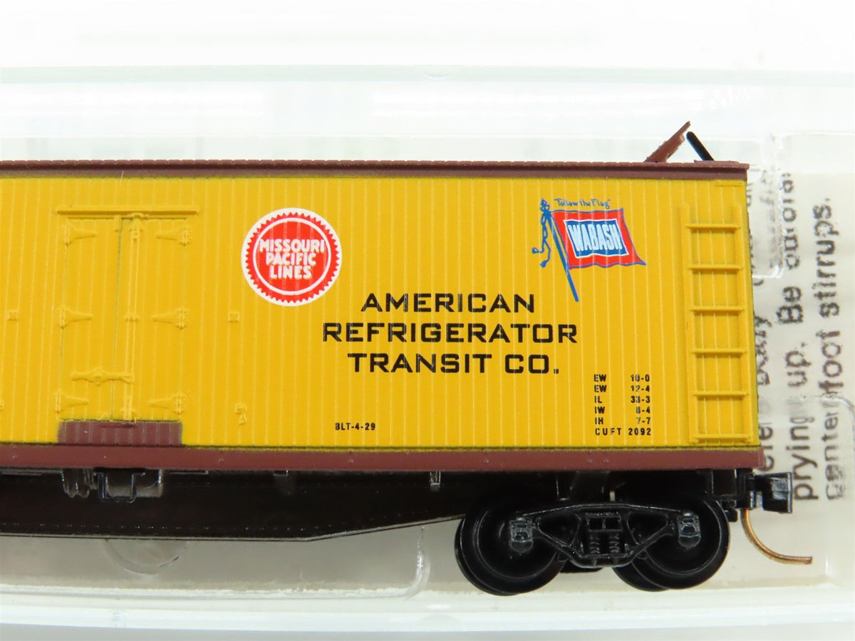 N Kadee Micro-Trains MTL 49290 UP MP WAB ART 40&#39; Wood-Sheathed Reefer #29081