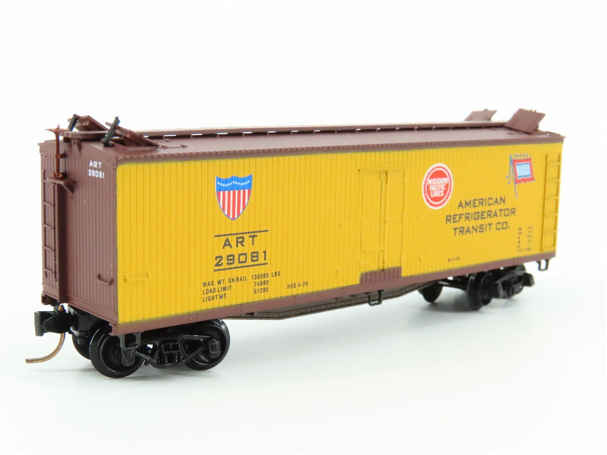 N Kadee Micro-Trains MTL 49290 UP MP WAB ART 40&#39; Wood-Sheathed Reefer #29081