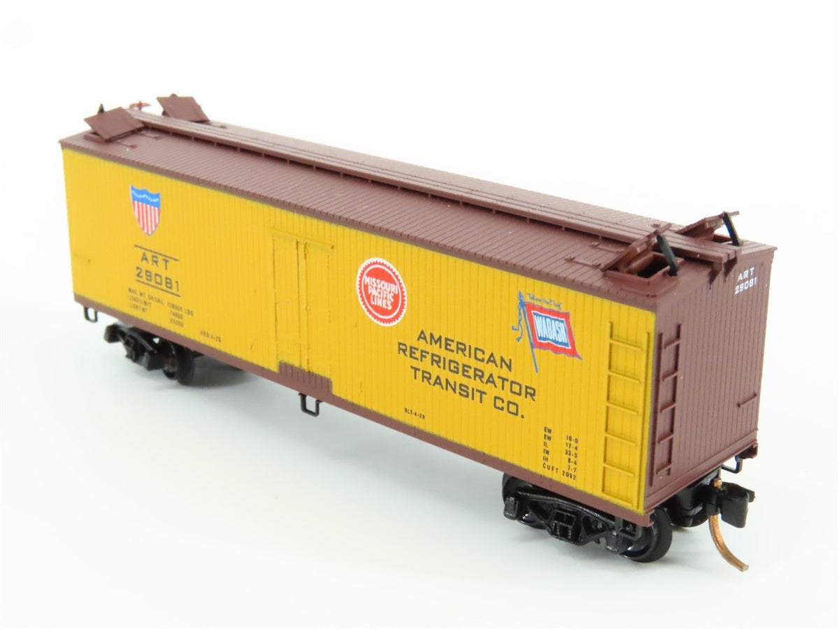 N Kadee Micro-Trains MTL 49290 UP MP WAB ART 40&#39; Wood-Sheathed Reefer #29081