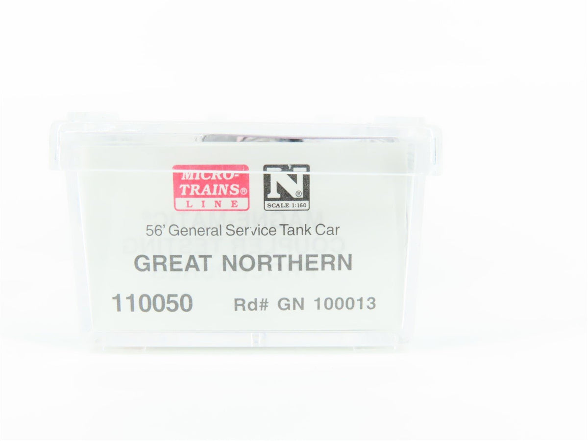 N Scale Micro-Trains MTL 110050 GN Great Northern Railway 56&#39; Tank Car #100013