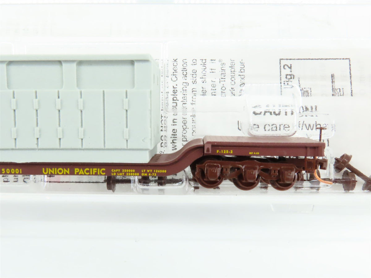 N Scale Micro-Trains MTL 109220 UP Union Pacific Flat Car #50001 w/ Generator