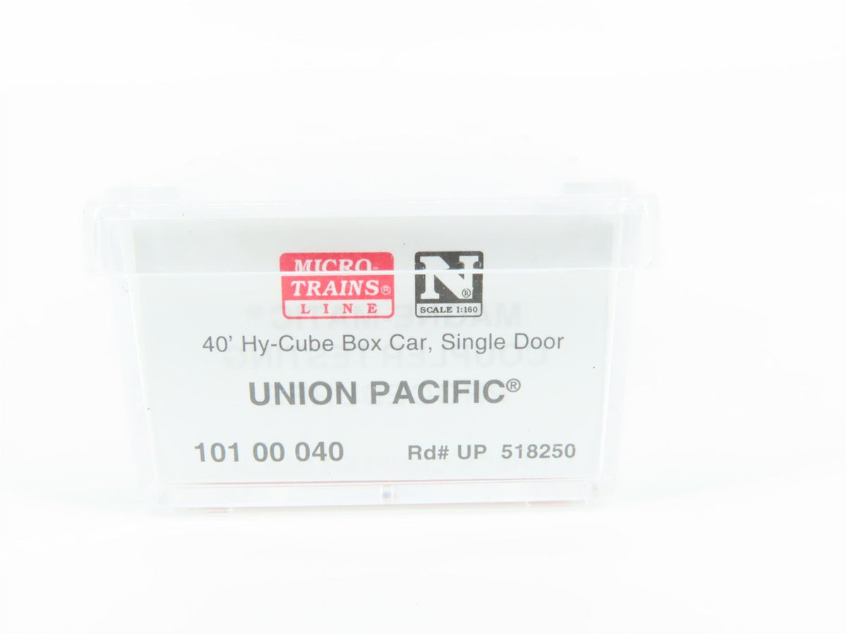 N Scale Micro-Trains MTL 10100040 UP Union Pacific 40&#39; Hi-Cube Box Car #518250