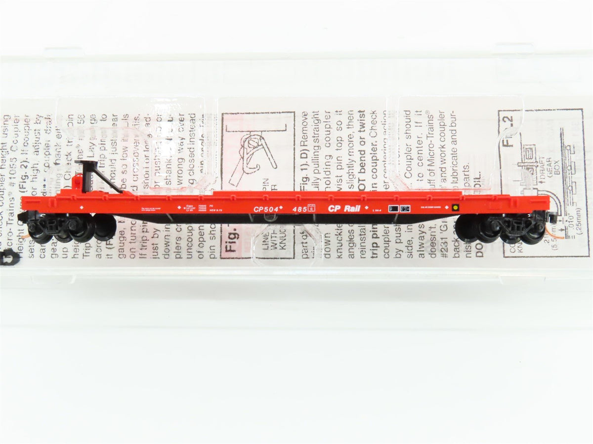 N Scale Micro-Trains MTL 64070 CP Rail 57&#39; 6&quot; Converted TOFC Flat Car #504485