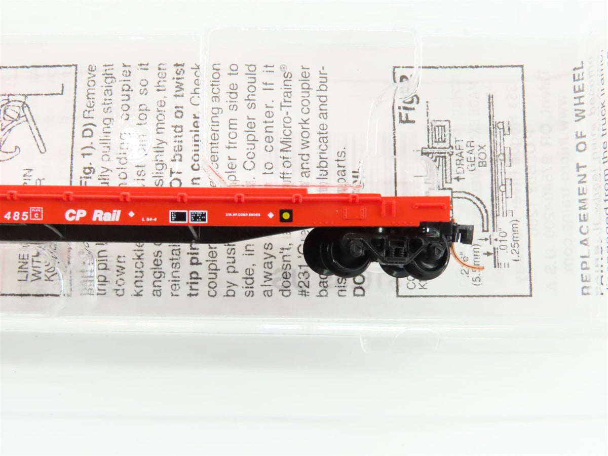 N Scale Micro-Trains MTL 64070 CP Rail 57&#39; 6&quot; Converted TOFC Flat Car #504485