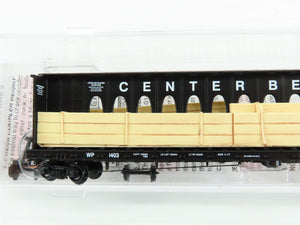 N Micro-Trains MTL 05300062 WP Western Pacific Centerbeam Flat Car #1403 w/ Load