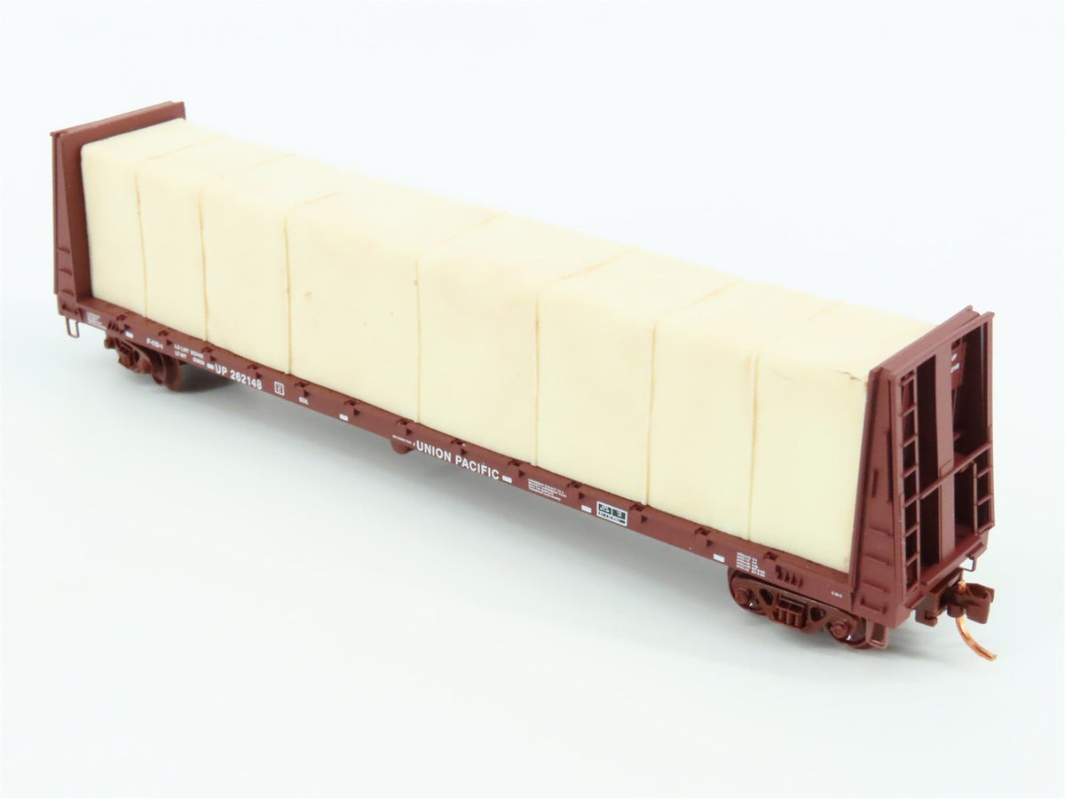 N Micro-Trains MTL 05400151 UP Union Pacific Bulkhead Flat Car #262148 w/ Load