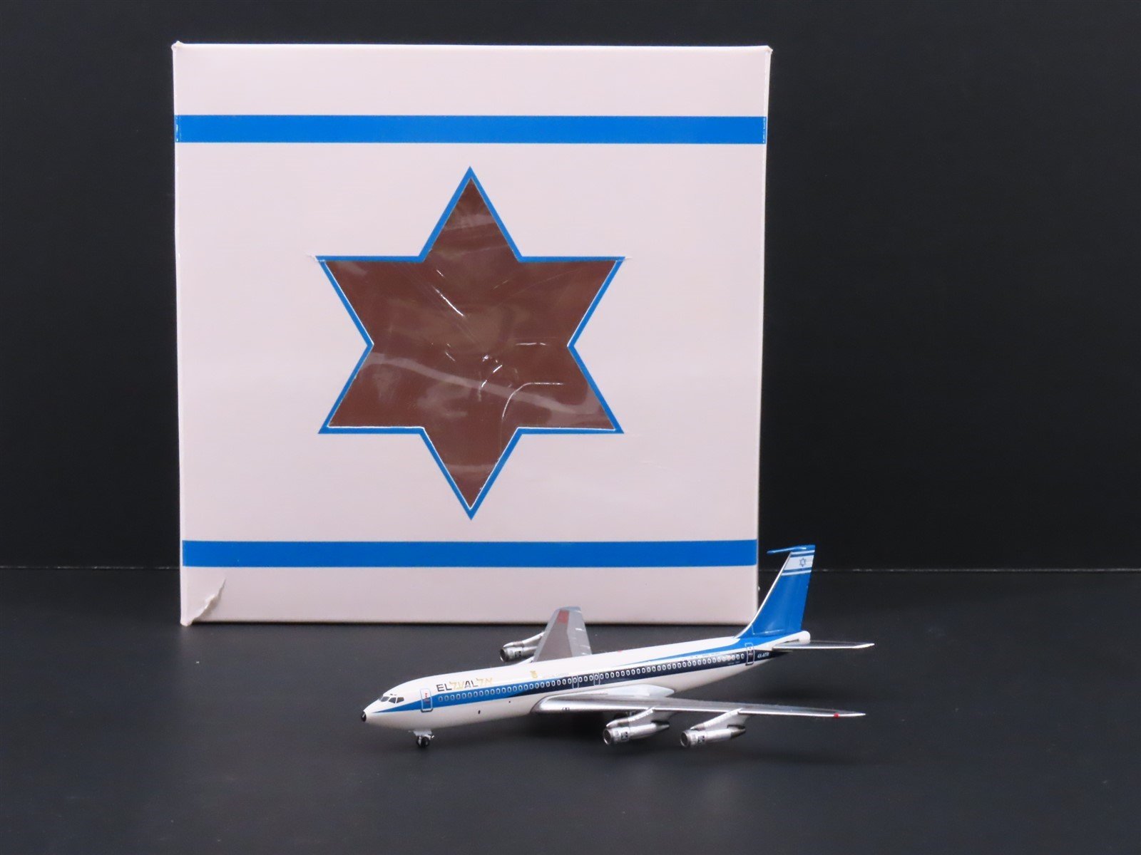 1:400 Scale Aero Classics Die-Cast EL AL Israel Boeing B707-358B Airliner