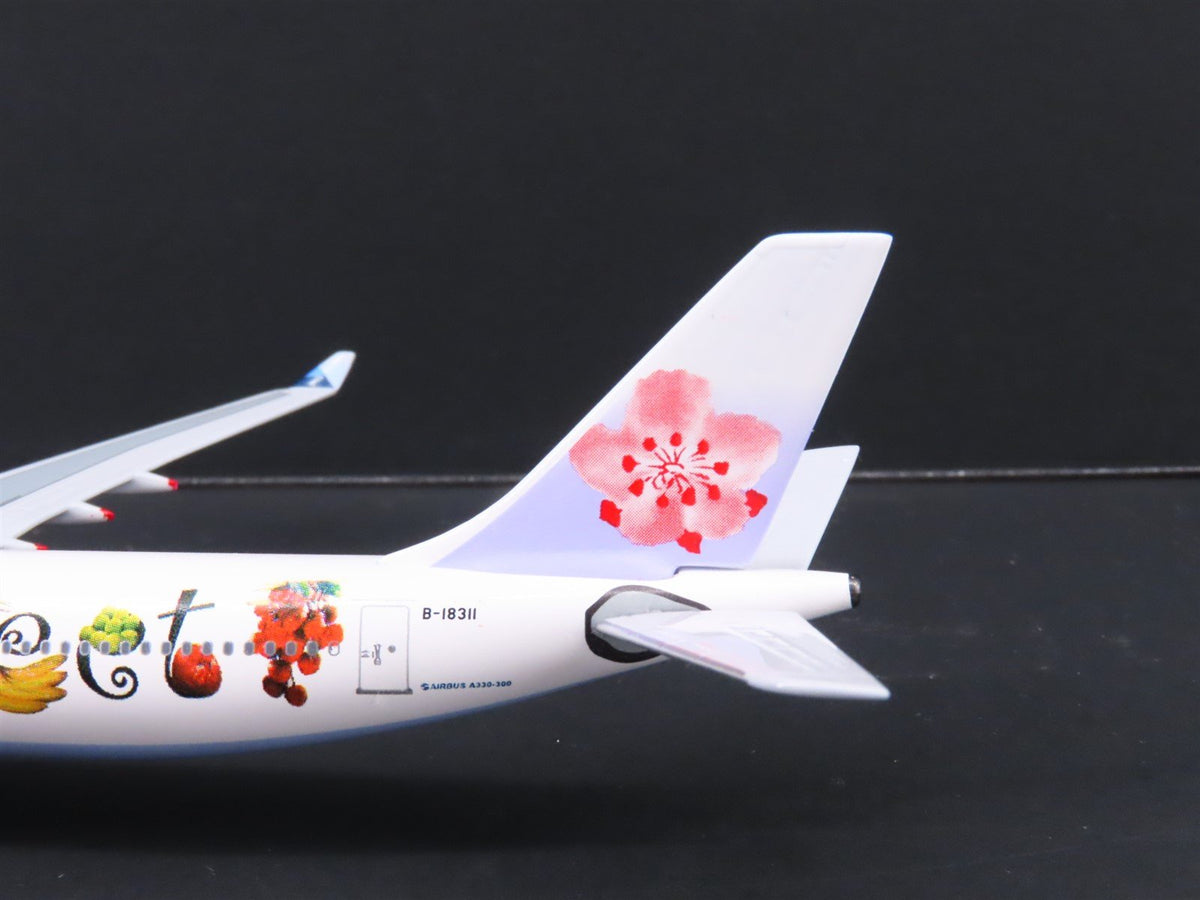 1:400 Scale Big-Bus Models Die-Cast China Airlines &quot;Sweet&quot; A330-302 Airliner