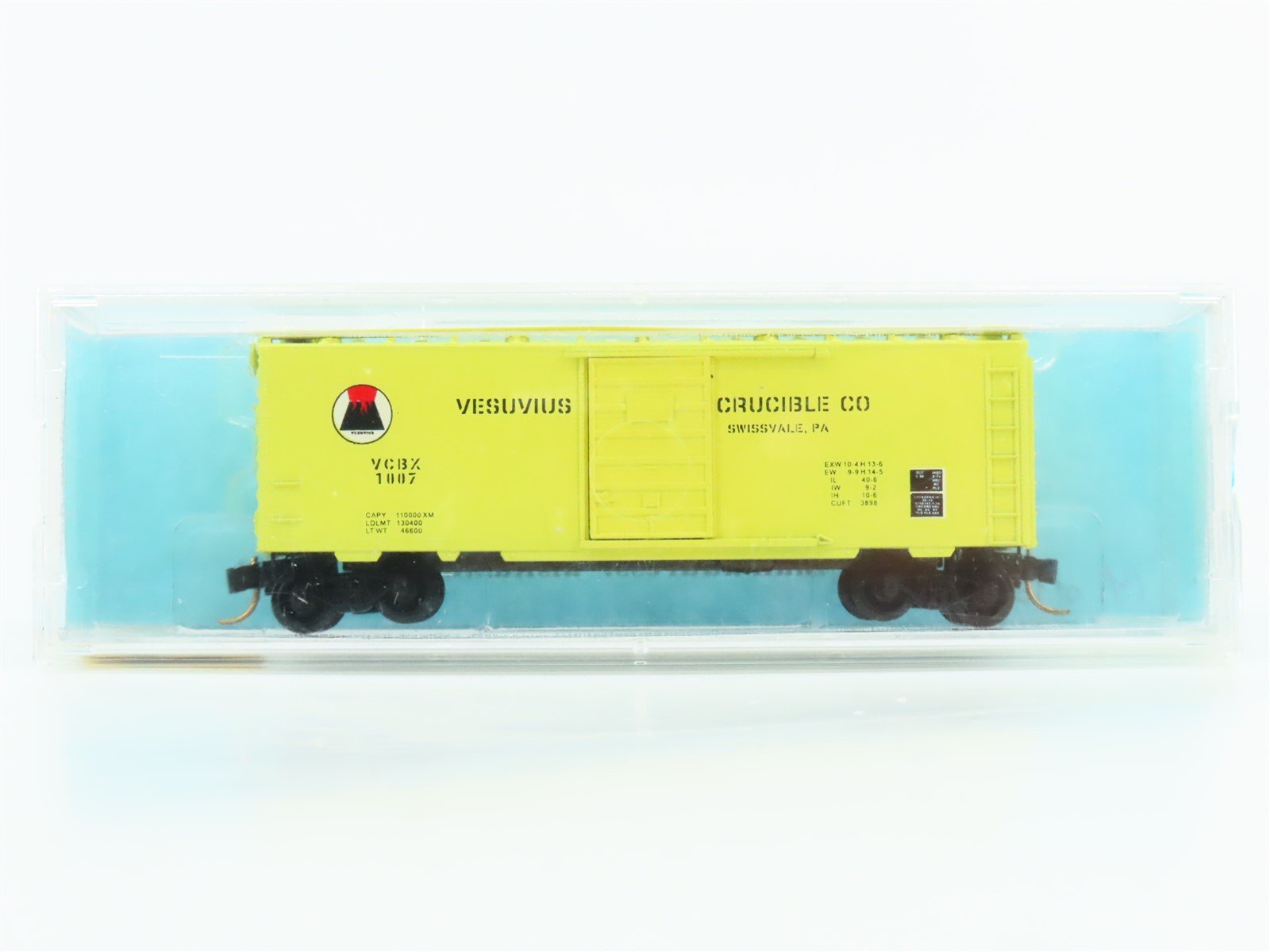 N Scale Micro-Trains MTL Special Run 210 VCBX Vesuvius Crucible 40' Box Car 1007