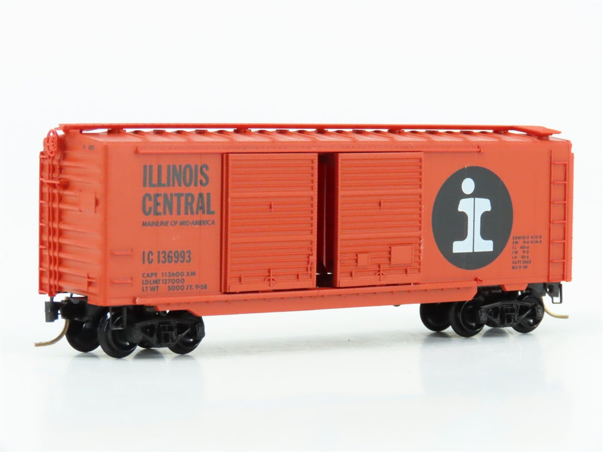N Scale Kadee Micro-Trains MTL 23090 IC Illinois Central 40&#39; Box Car #136993