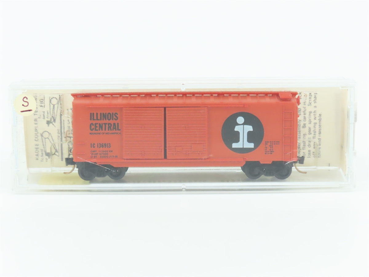 N Scale Kadee Micro-Trains MTL 23090 IC Illinois Central 40&#39; Box Car #136913