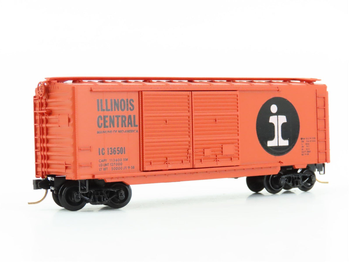 N Scale Kadee Micro-Trains MTL 23090 IC Illinois Central 40&#39; Box Car #136501