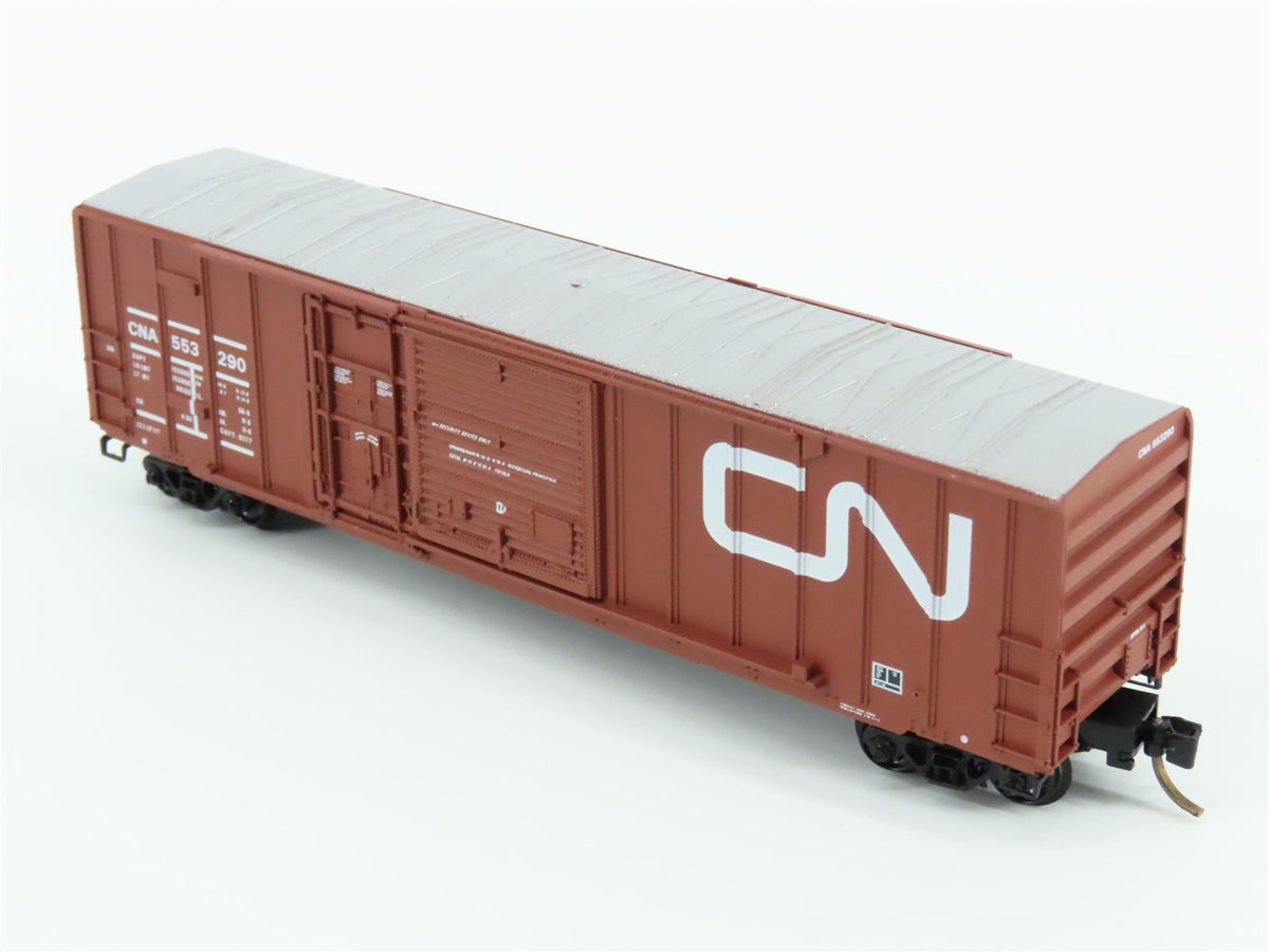 N Scale Kadee Micro-Trains MTL 26030 CNA Canadian National 50&#39; Box Car #553290