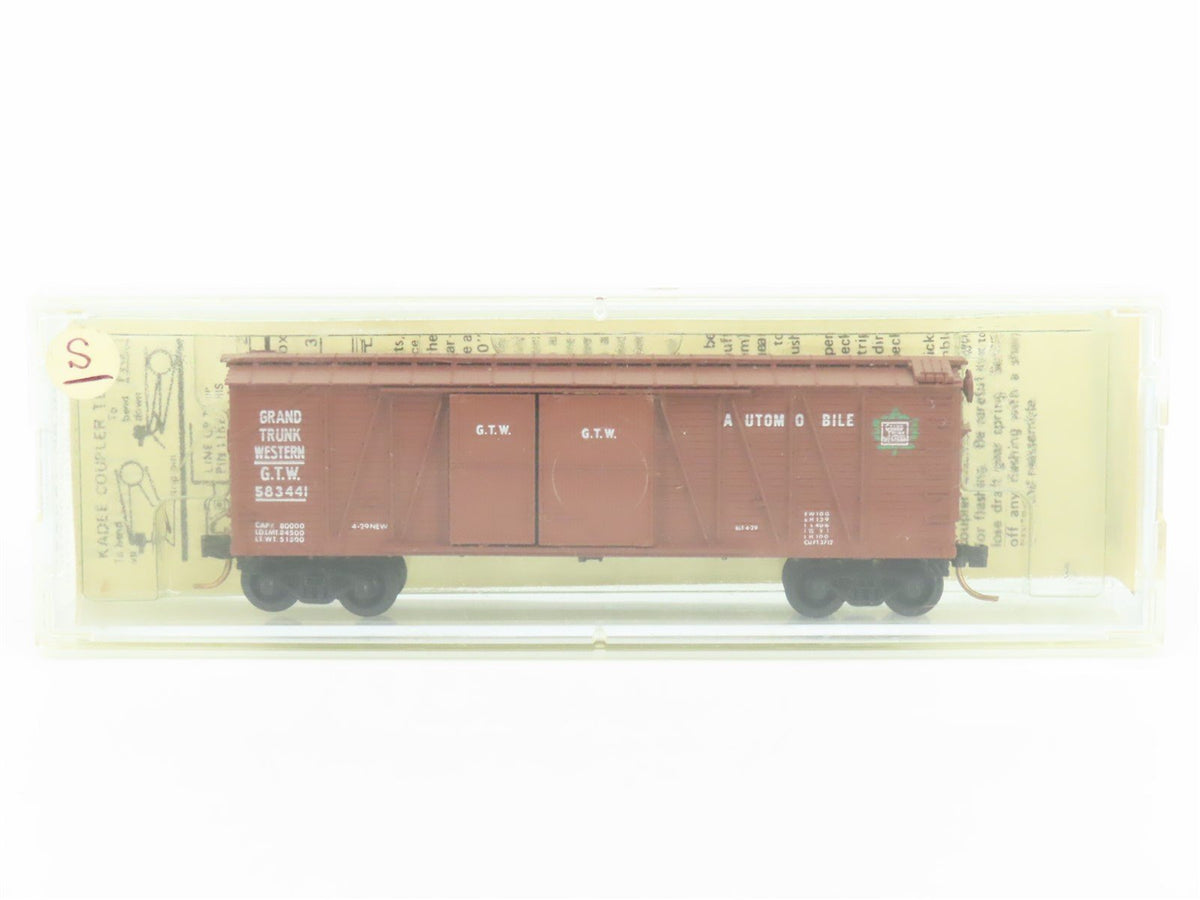 N Scale Kadee Micro-Trains MTL 29010 GTW Grand Trunk Western 40&#39; Box Car #583441