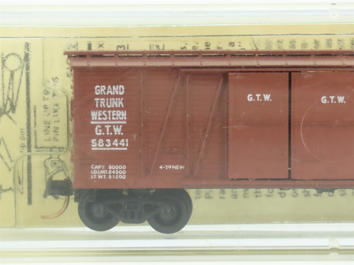 N Scale Kadee Micro-Trains MTL 29010 GTW Grand Trunk Western 40&#39; Box Car #583441