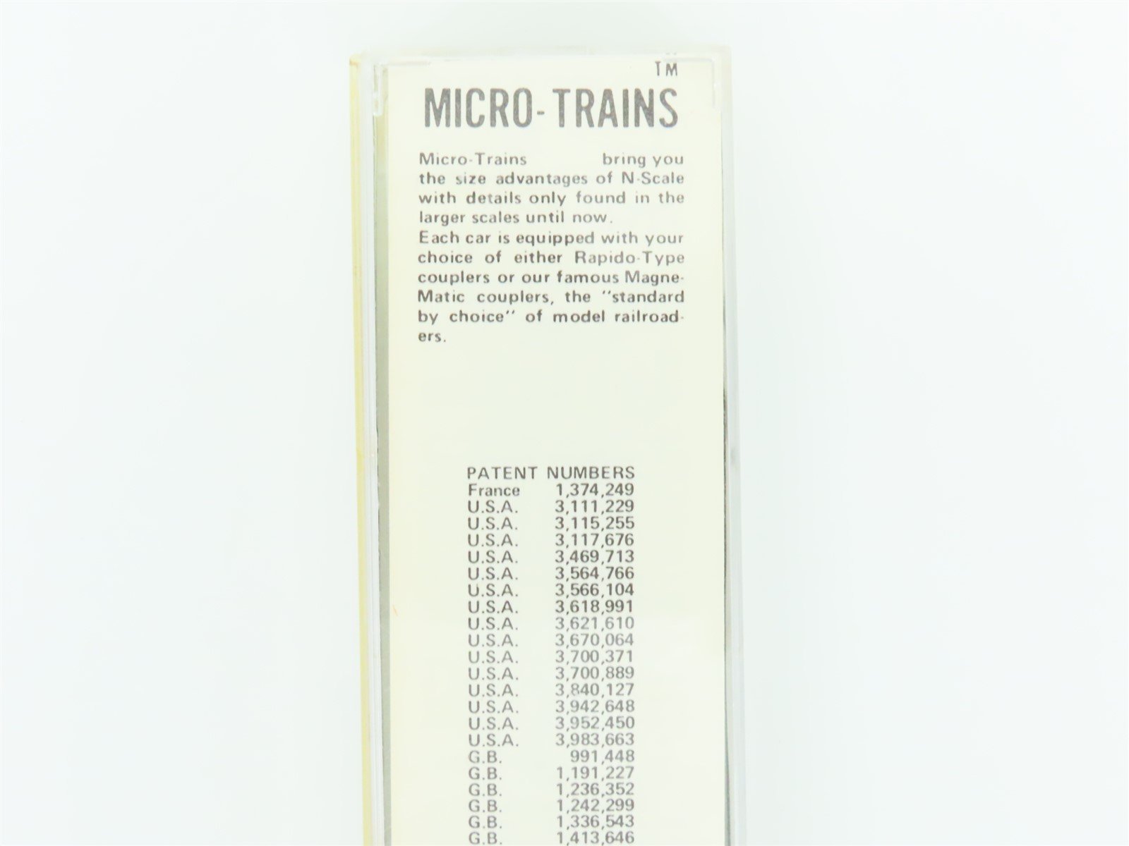 N Scale Kadee Micro-Trains MTL 29010 GTW Grand Trunk Western 40' Box Car #583441