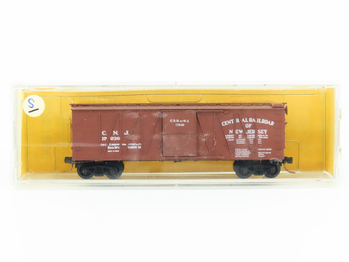 N Scale Kadee Micro-Trains MTL 28249-1 CNJ Jersey Central 40&#39; Box Car #17239