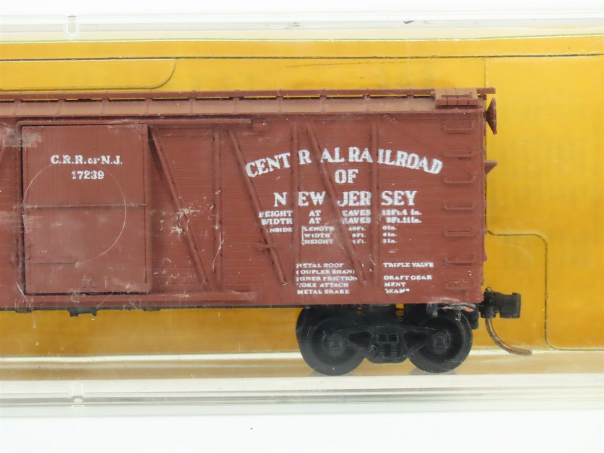 N Scale Kadee Micro-Trains MTL 28249-1 CNJ Jersey Central 40&#39; Box Car #17239