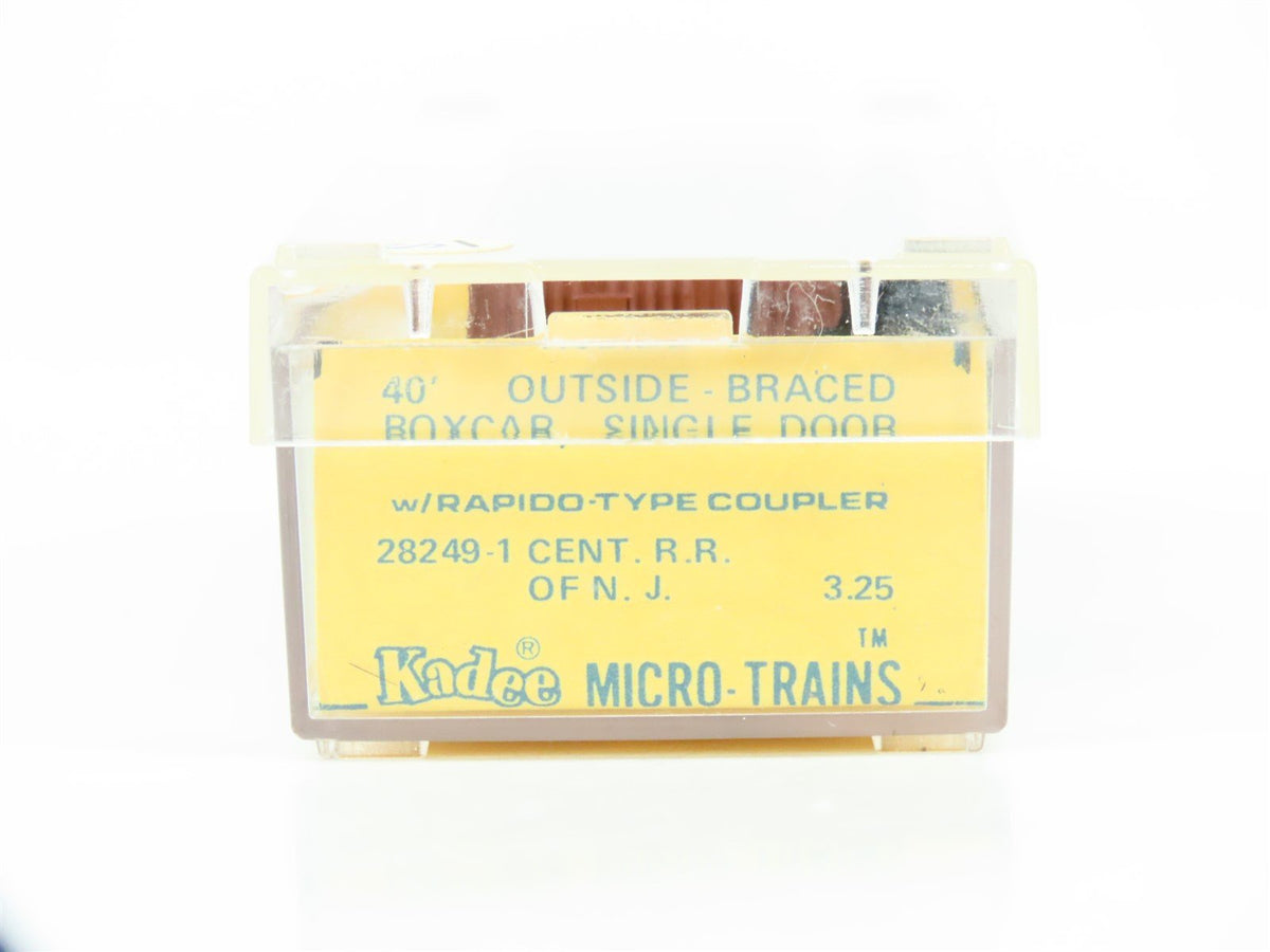 N Scale Kadee Micro-Trains MTL 28249-1 CNJ Jersey Central 40&#39; Box Car #17239