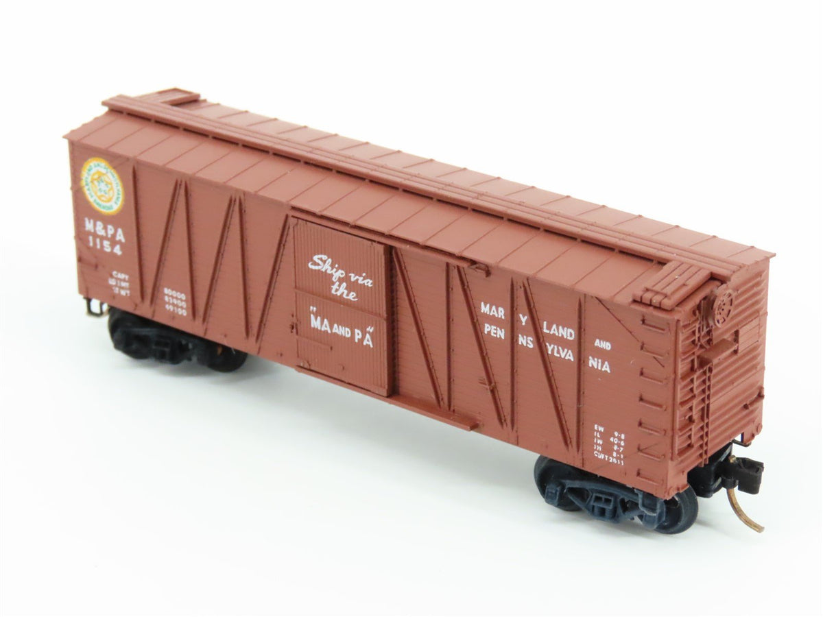 N Scale Kadee Micro-Trains MTL 28021 M&amp;PA &quot;Ma and Pa&quot; 40&#39; Box Car #1154