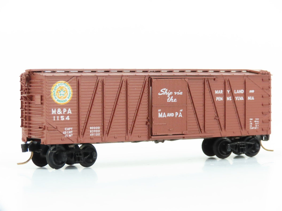 N Scale Kadee Micro-Trains MTL 28021 M&amp;PA &quot;Ma and Pa&quot; 40&#39; Box Car #1154