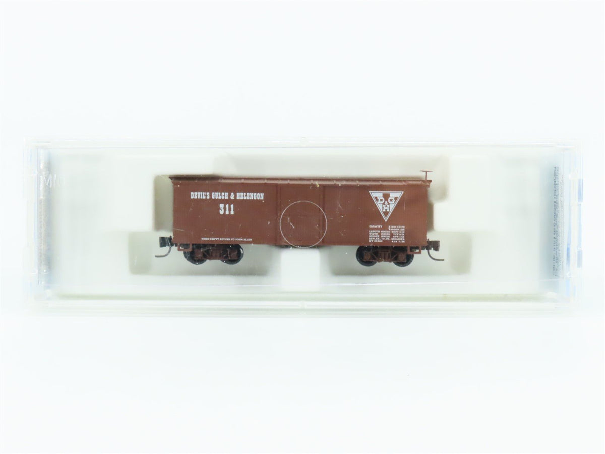 Nn3 Scale Micro-Trains MTL DG&amp;H Devil&#39;s Gulch &amp; Helengon 30&#39; Box Car #311