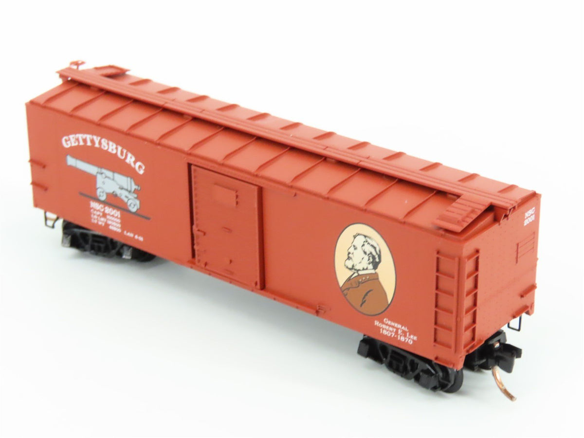 N Micro-Trains MTL NSC Gettysburg Ulysses Grant &amp; Robert Lee 40&#39; Box Car #2001